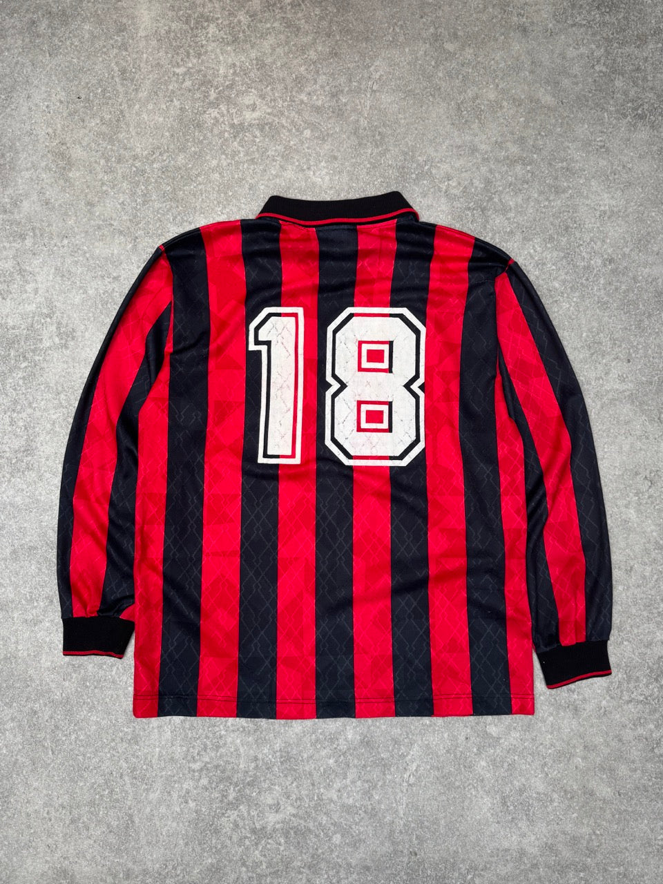 1995/96 AC Milan Home '18 ' Baggio Long Sleeve Football Shirt