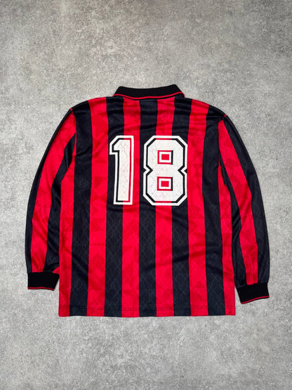 1995/96 AC Milan Home '18 ' Baggio Long Sleeve Football Shirt