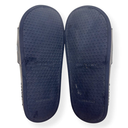 GIVENCHY PARIS LOGO RUBBER SLIDE BLACK 37 / UK4 | UK 4, Black