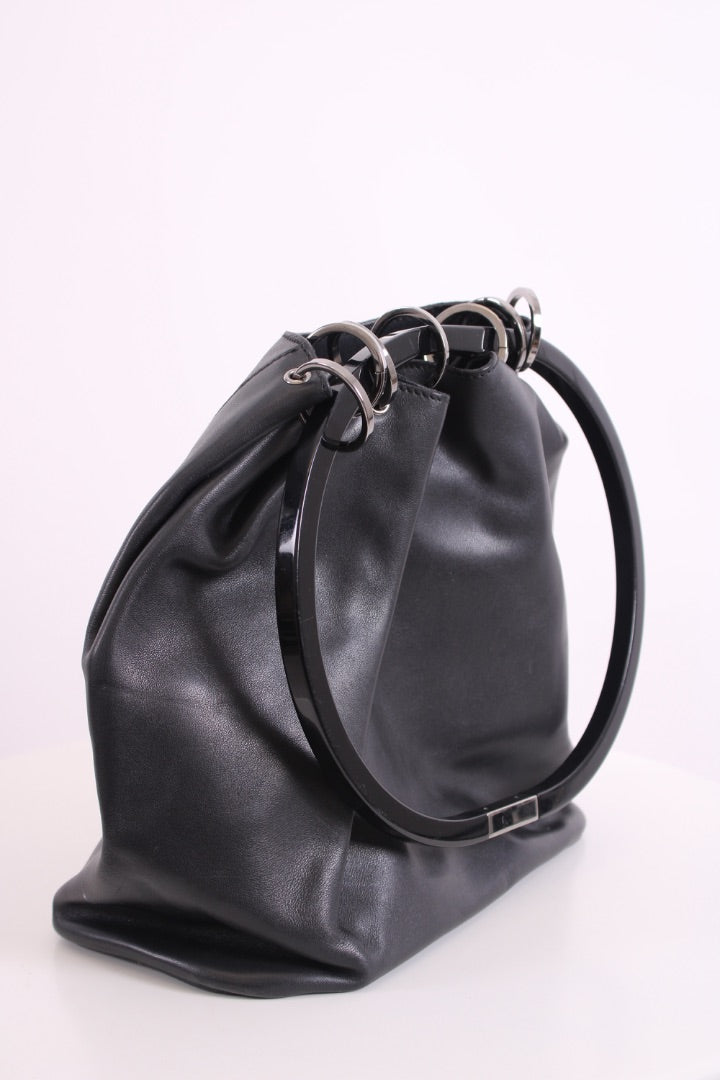 Gucci O Ring Handle Bag Black | O/S, Black