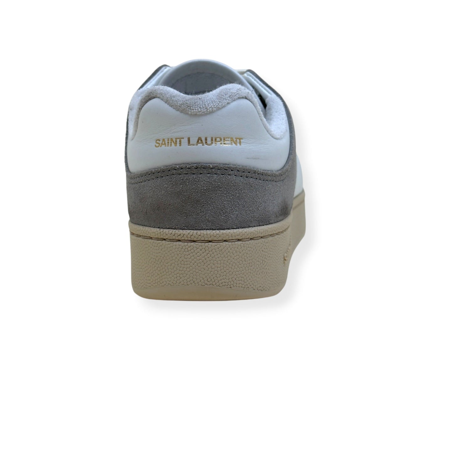 SAINT LAURENT SL/61 PANELLED SUEDE LEATHER SNEAKER GREY / WHITE 43 / UK9 | UK 9, Grey