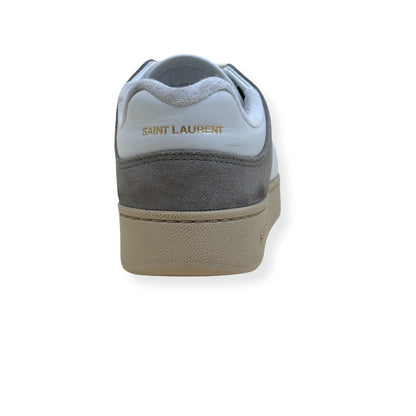 SAINT LAURENT SL/61 PANELLED SUEDE LEATHER SNEAKER GREY / WHITE 43 / UK9 | UK 9, Grey