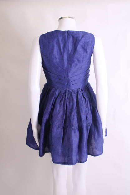 Zimmermann S/S Fit & Flare Dress Navy 10 | O/S, Navy