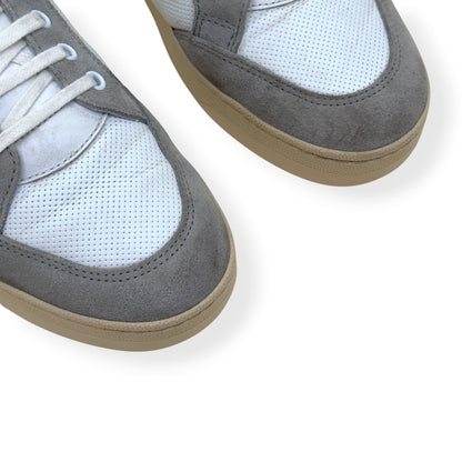 SAINT LAURENT SL/61 PANELLED SUEDE LEATHER SNEAKER GREY / WHITE 43 / UK9 | UK 9, Grey