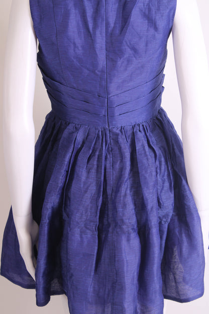Zimmermann S/S Fit & Flare Dress Navy 10 | O/S, Navy