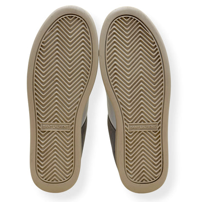 SAINT LAURENT SL/61 PANELLED SUEDE LEATHER SNEAKER GREY / WHITE 43 / UK9 | UK 9, Grey