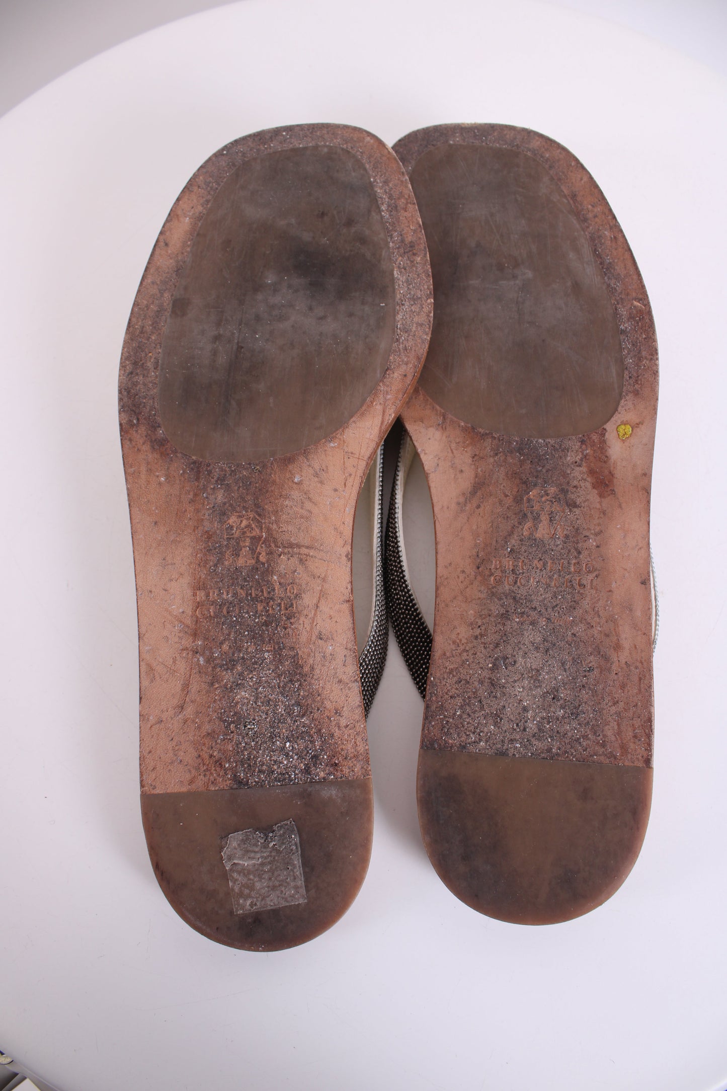 Brunello Cucinelli Metal Detail Strap Sandals Cream/ Silver 39 | DEFAULT TITLE, Cream