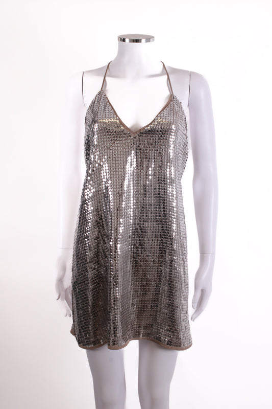 NBD S/S Sequin Dress Silver M | Medium, Silver