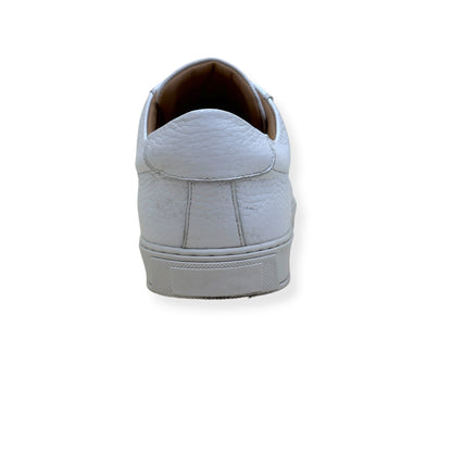 THOM SWEENEY PEBBLED LEATHER SNEAKER WHITE UK9 | UK 9, White