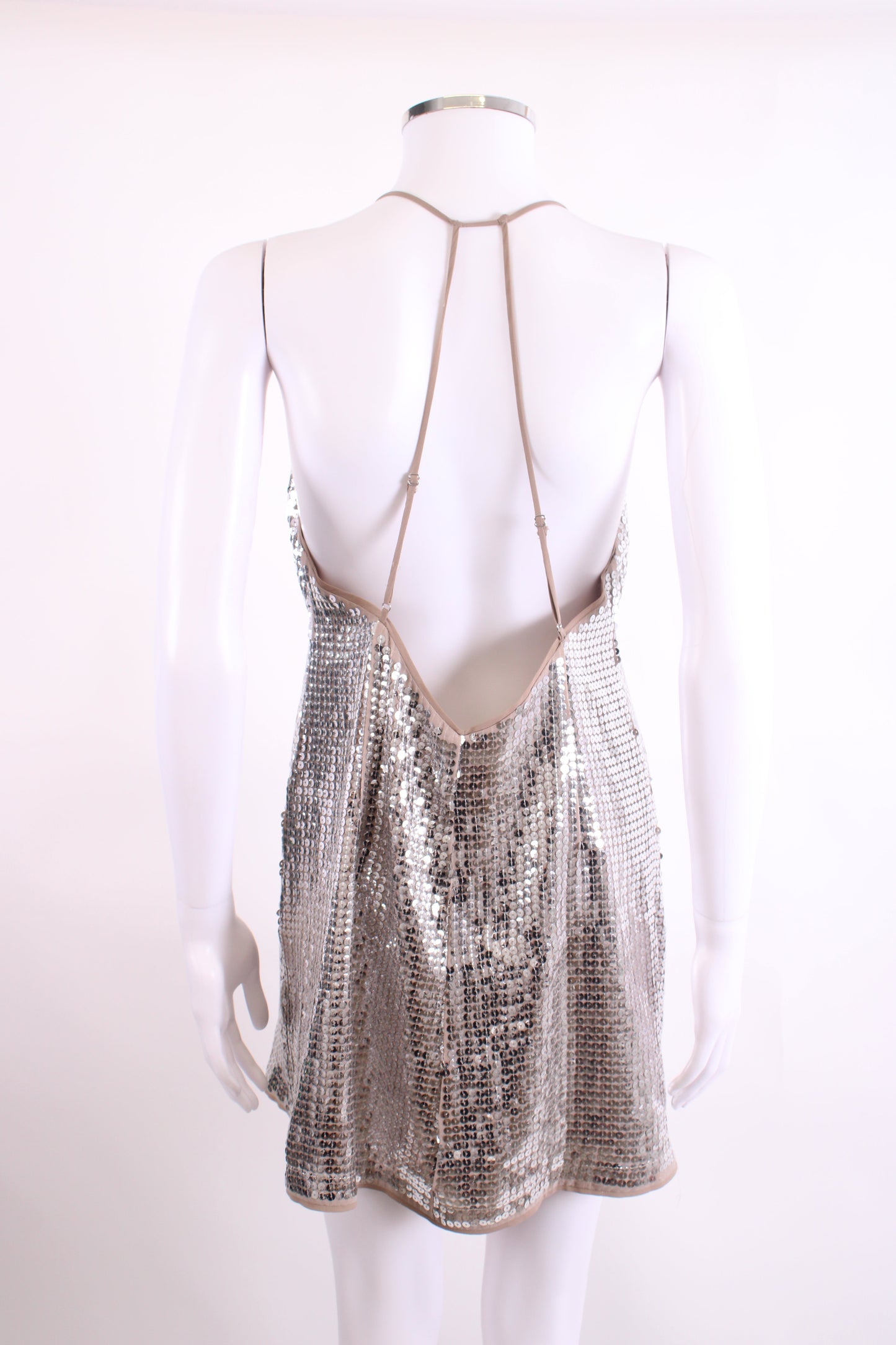 NBD S/S Sequin Dress Silver M | O/S, Silver
