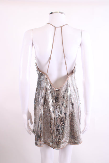 NBD S/S Sequin Dress Silver M | O/S, Silver