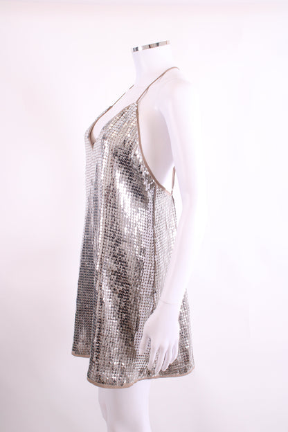 NBD S/S Sequin Dress Silver M | O/S, Silver