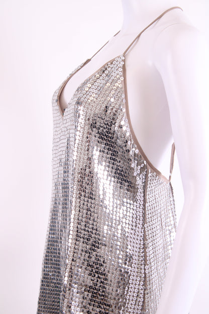 NBD S/S Sequin Dress Silver M | O/S, Silver
