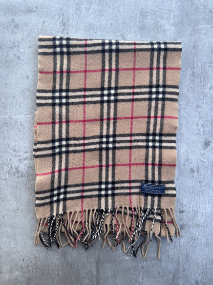 Burberry Lambswool Beige Nova Check Scarf