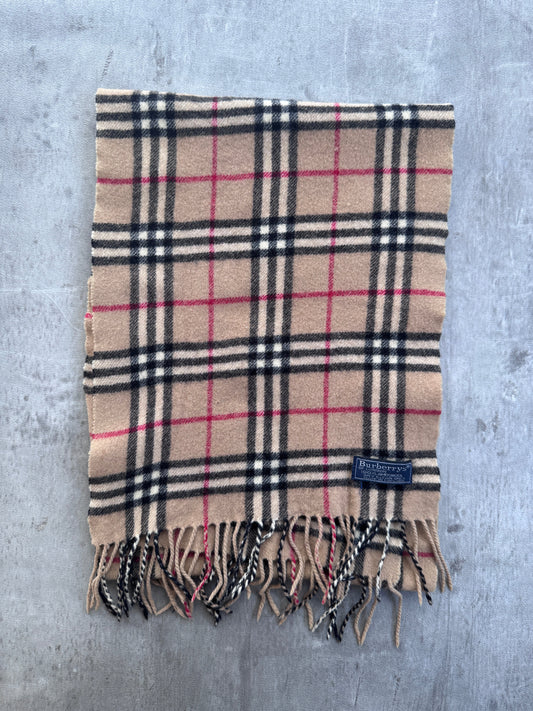 Burberry Lambswool Beige Nova Check Scarf
