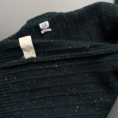 C.P. Company Forest Green AW95 Speckled Knit Jumper | Large, Green