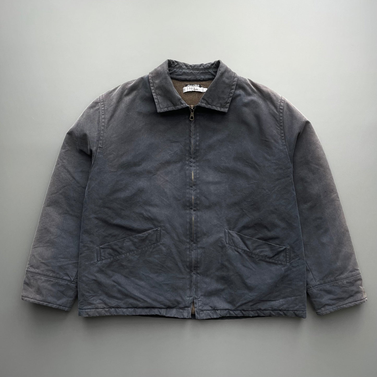 Boneville Dark Grey AW95 Boxy Canvas Jacket | Large, Grey