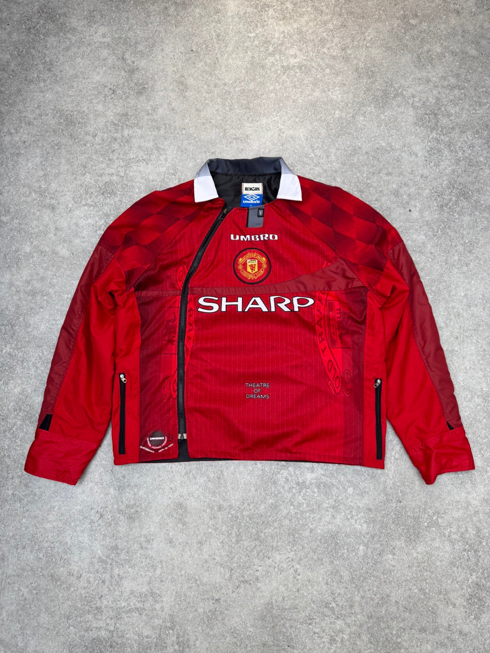 VT Rework: 1996-1998 Manchester United Home Asymmetrical Jacket