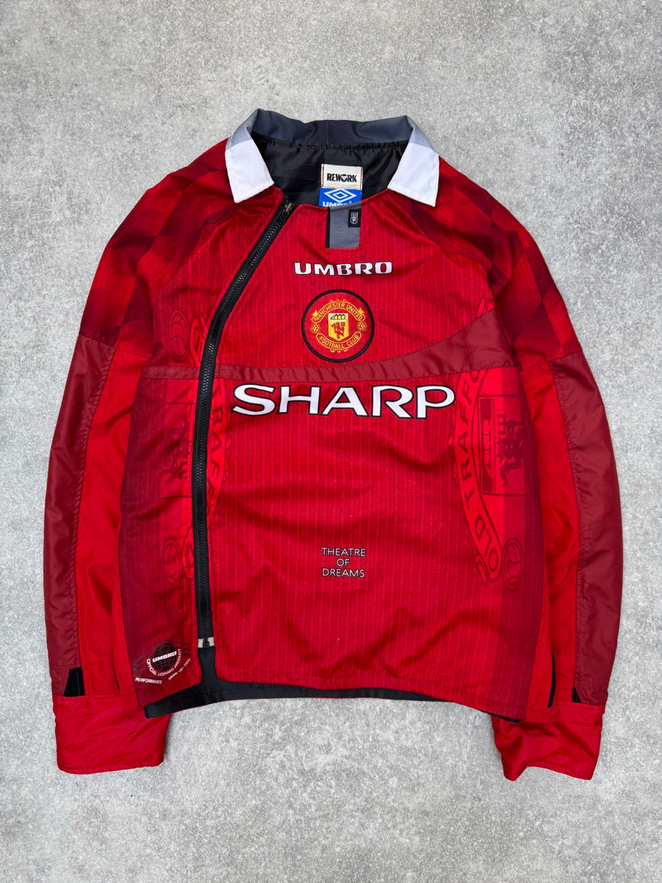 VT Rework: 1996-1998 Manchester United Home Asymmetrical Jacket