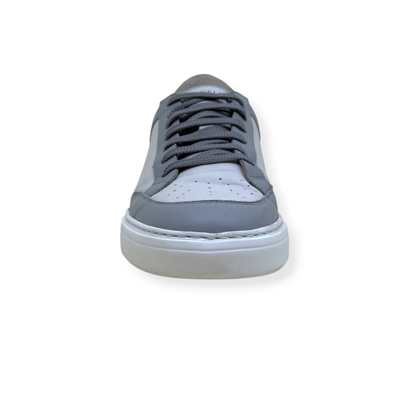 BRUNELLO CUCINELLI SUEDE / LEATHER SNEAKER GREY / WHITE 43 / UK9 | UK 9, Grey