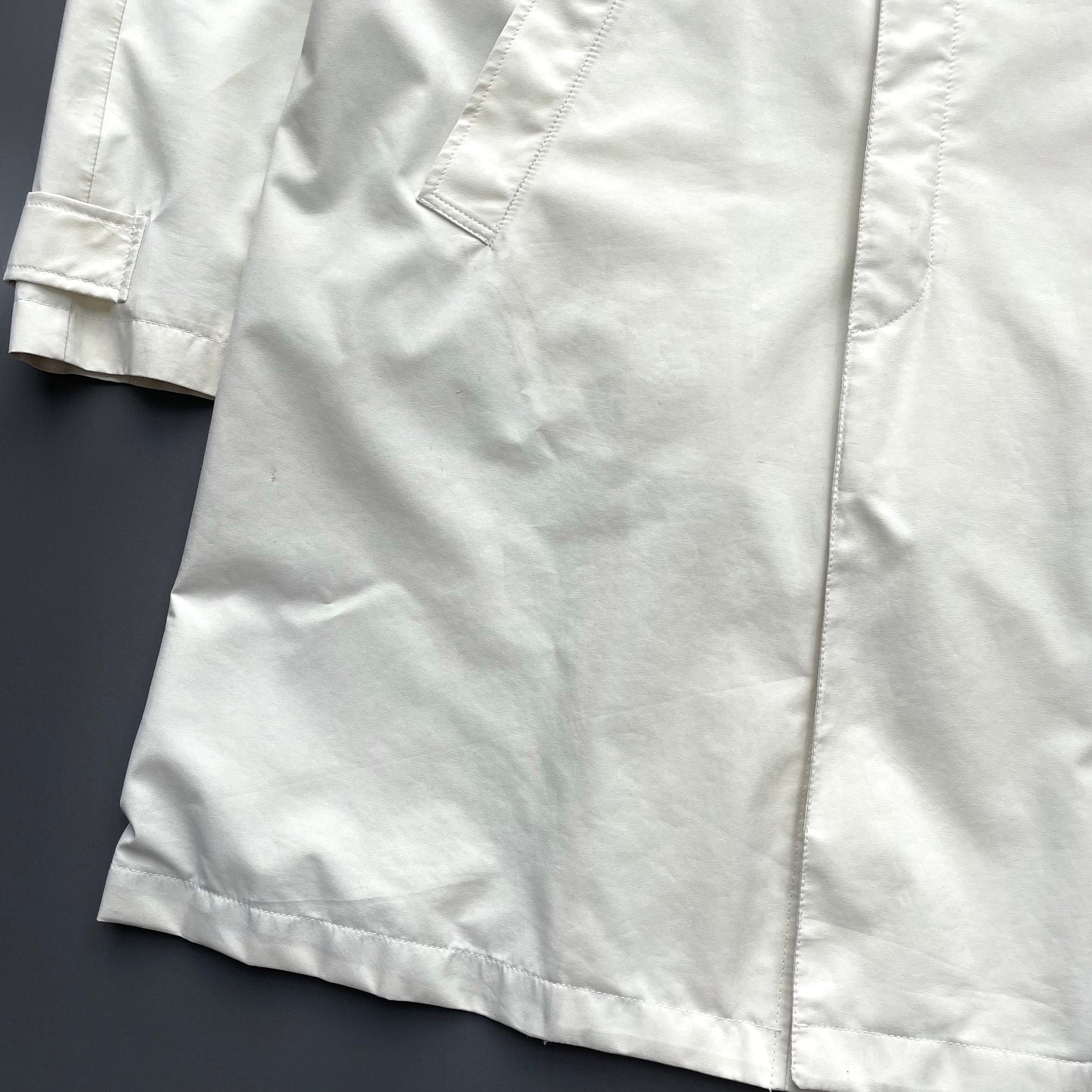 Prada Sport Cream 00s Goretex Longline Trench Coat | Large, Cream