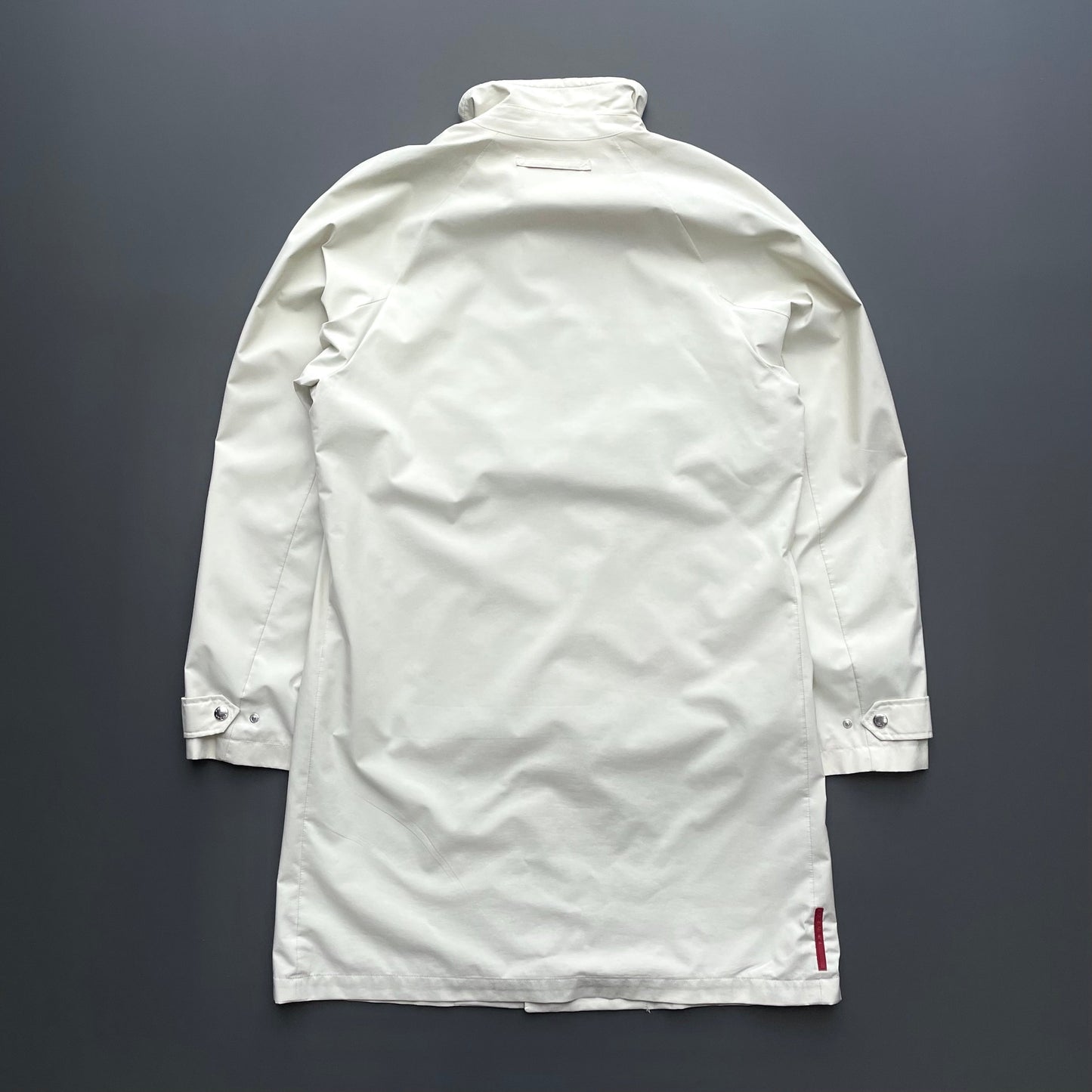 Prada Sport Cream 00s Goretex Longline Trench Coat | Large, Cream