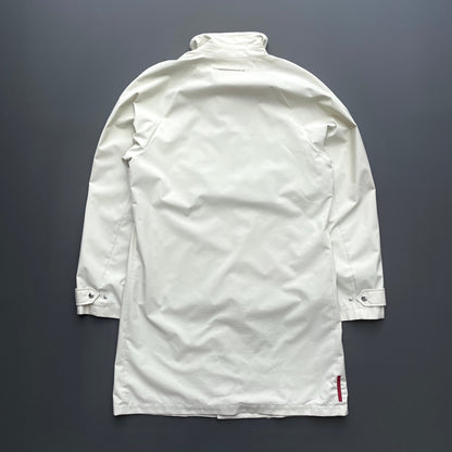 Prada Sport Cream 00s Goretex Longline Trench Coat | Large, Cream