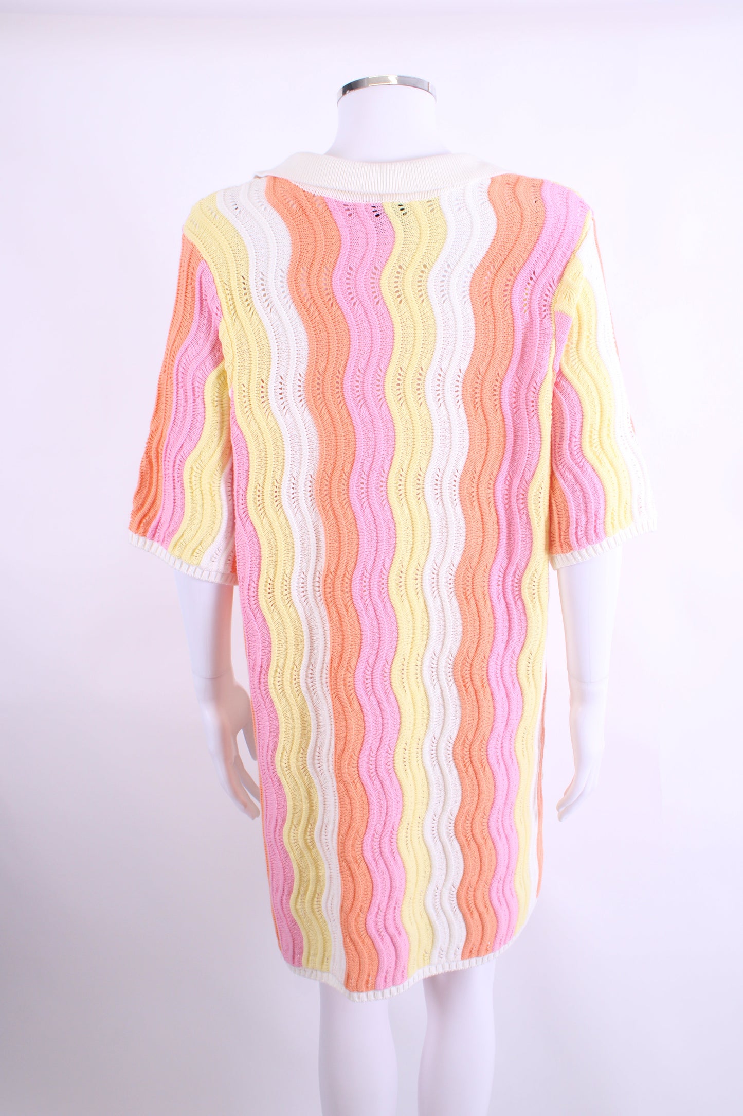 Steele S/S Polo Knit Dress Pink/ Orange O/S | O/S, Orange