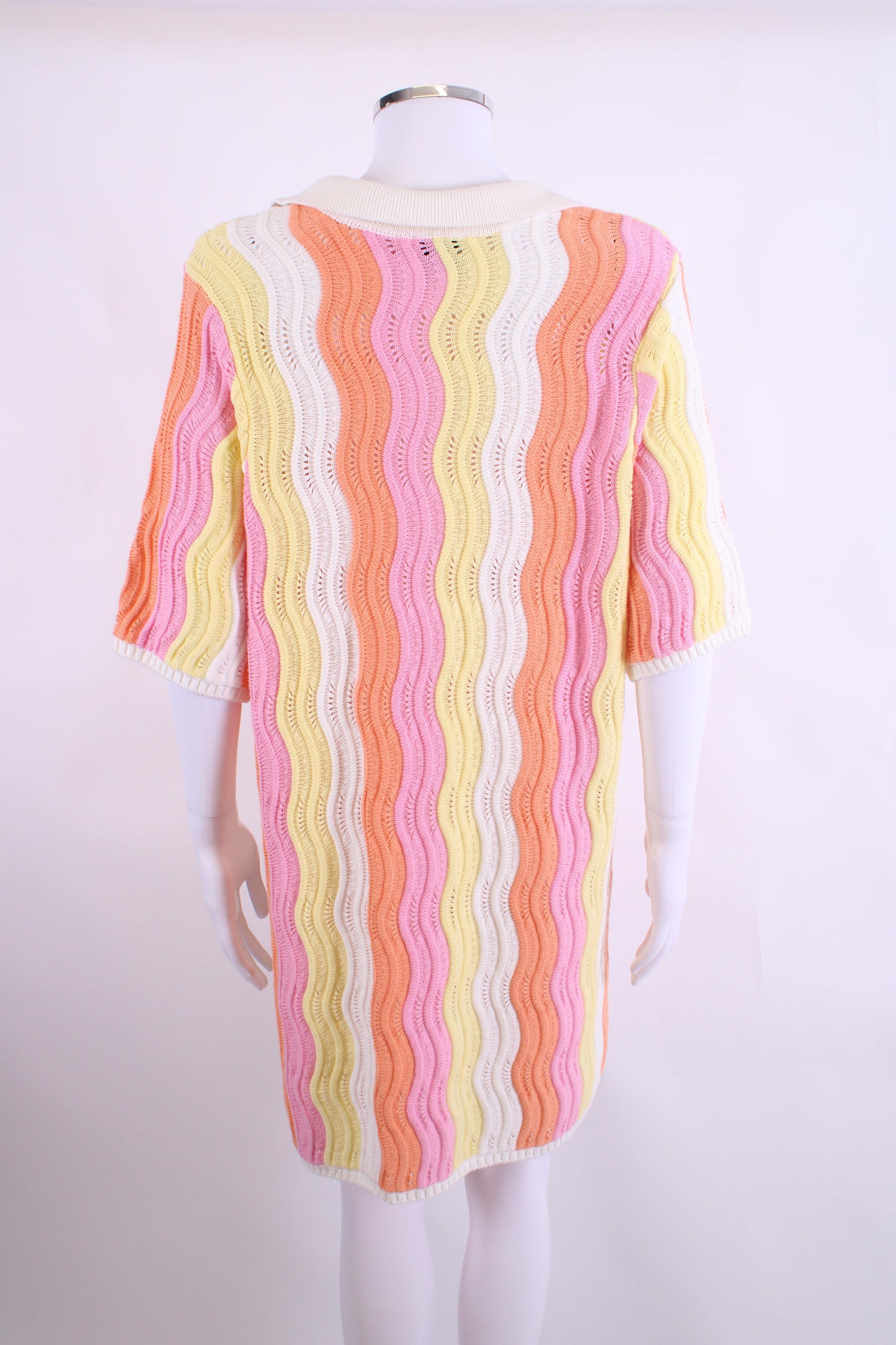 Steele S/S Polo Knit Dress Pink/ Orange O/S | O/S, Orange
