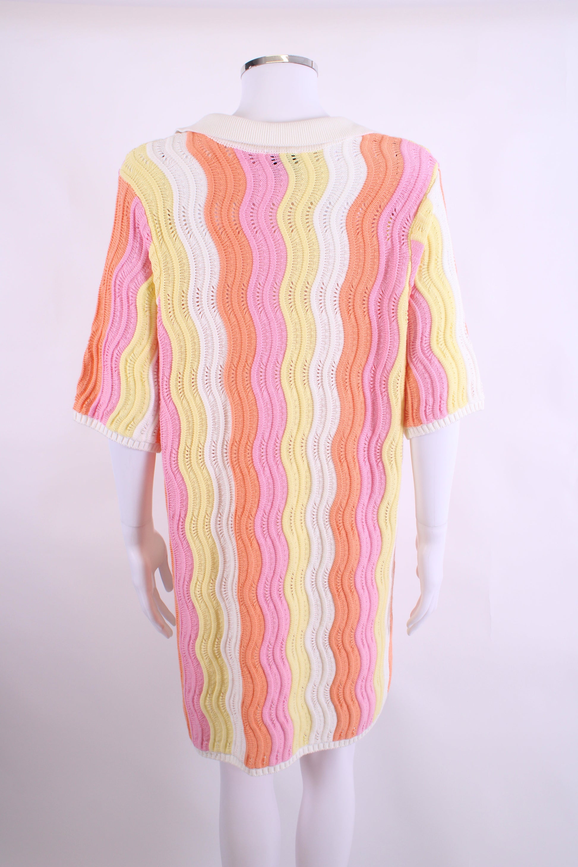 Steele S/S Polo Knit Dress Pink/ Orange O/S | O/S, Orange