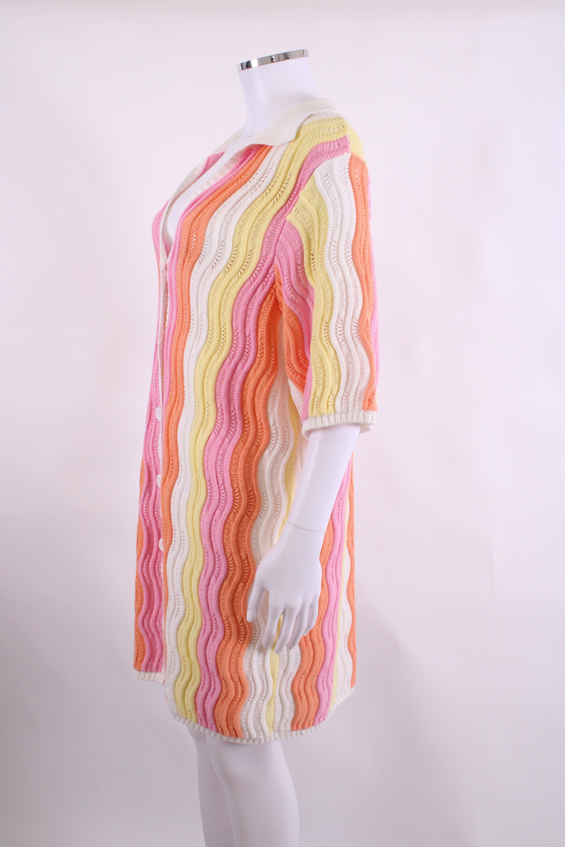 Steele S/S Polo Knit Dress Pink/ Orange O/S | O/S, Orange