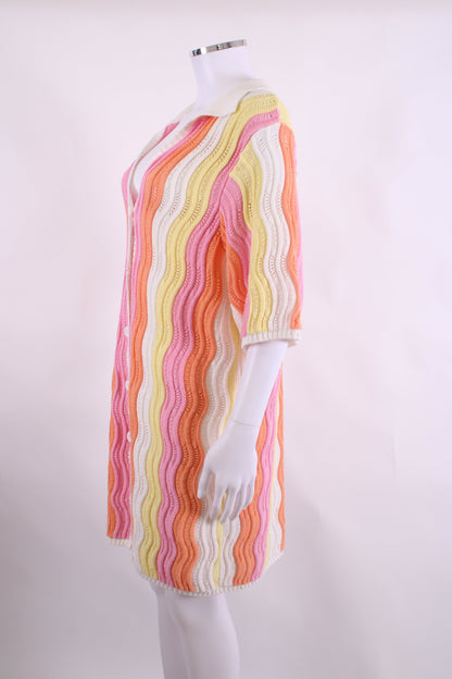 Steele S/S Polo Knit Dress Pink/ Orange O/S | O/S, Orange