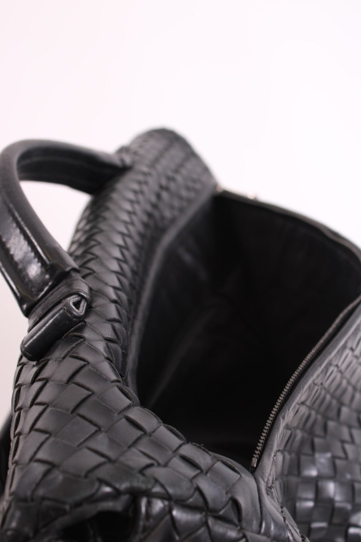 Bottega Veneta Nappa Intrecciato Briefcase Business Bag Black Leather | O/S, Black