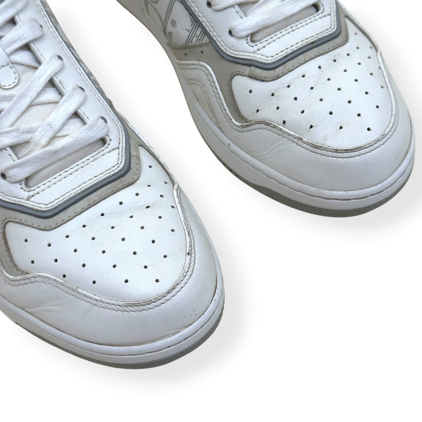 DIOR B27 LOW TOP OBLIQUE SNEAKER WHITE GREY 42.5 / UK8.5 | UK 8.5, Grey
