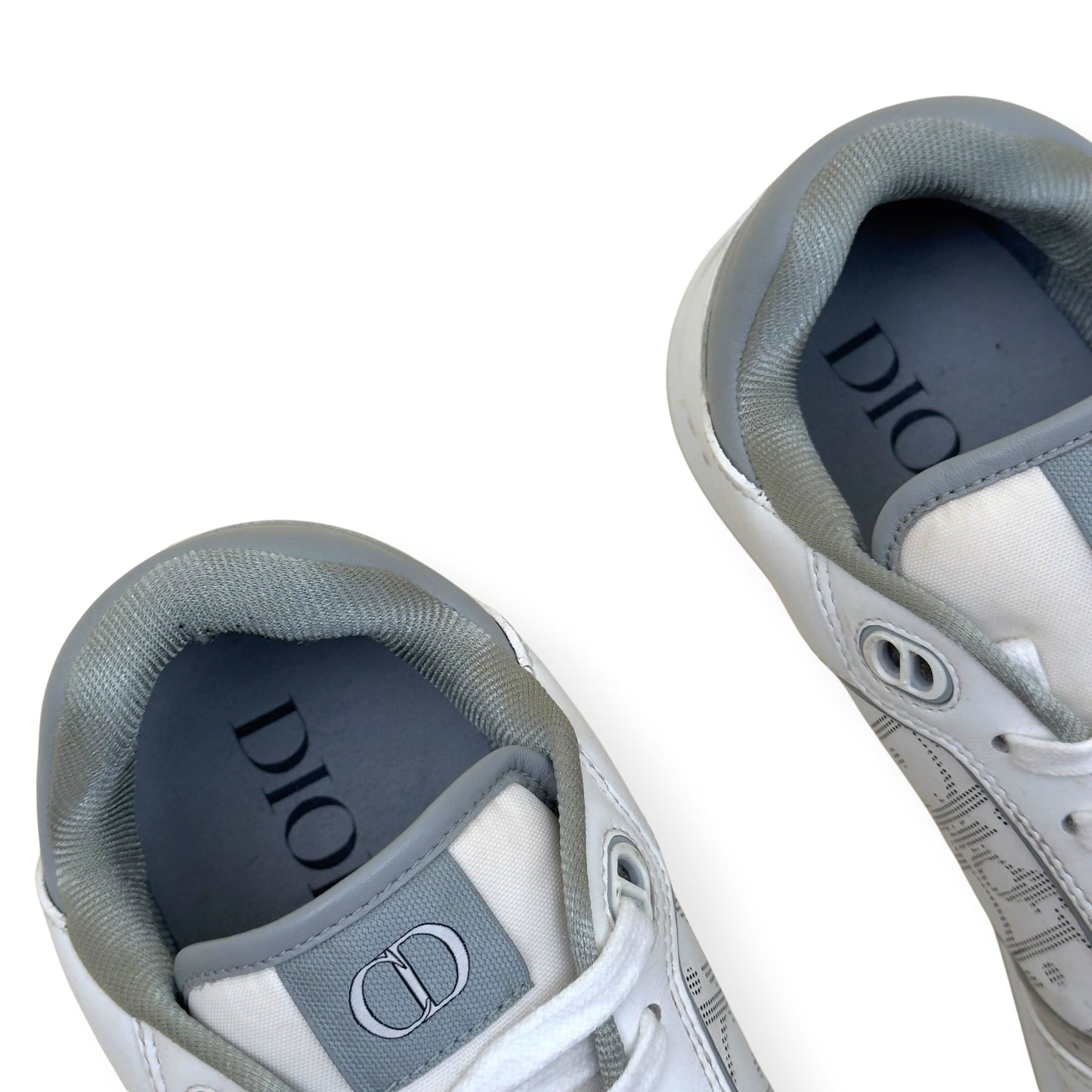 DIOR B27 LOW TOP OBLIQUE SNEAKER WHITE GREY 42.5 / UK8.5 | UK 8.5, Grey