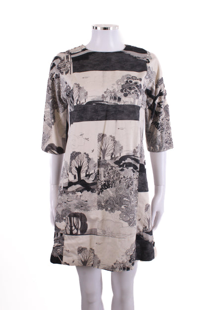 Chloe Dress Black/White 14 | O/S, Black