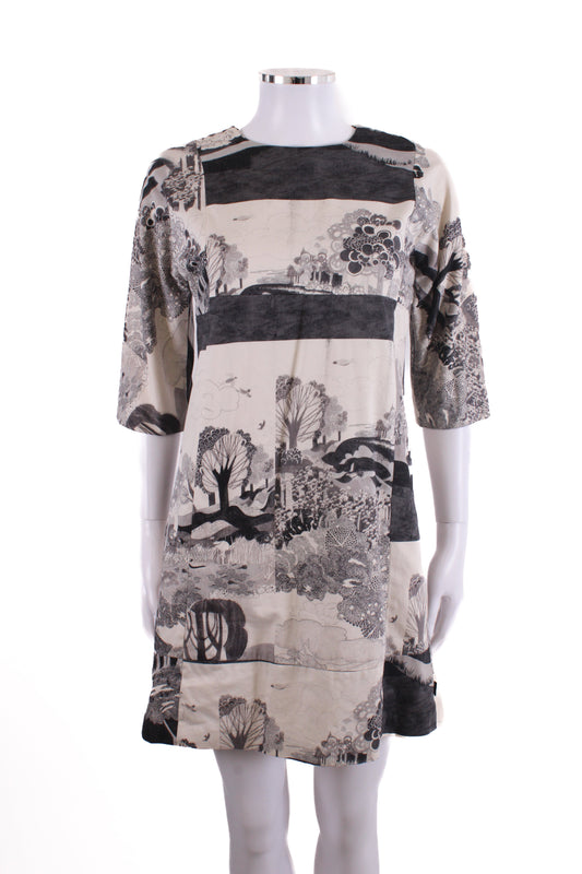 Chloe Dress Black/White 14 | O/S, Black