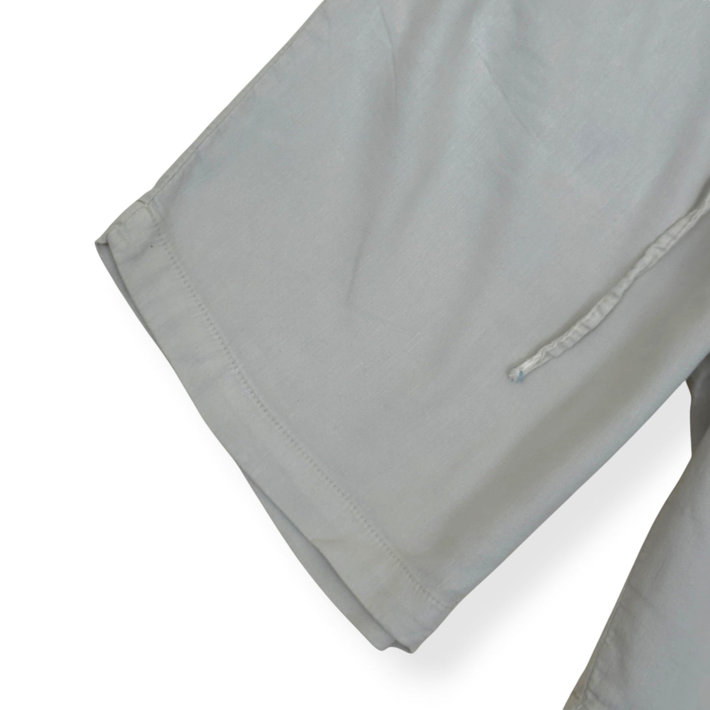 THOM SWEENEY COTTON / LINEN SHORTS CREAM 48 / S | Small, Cream