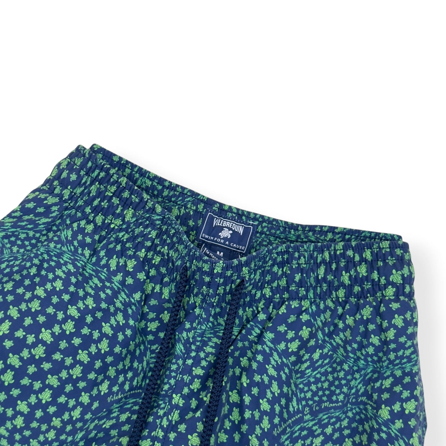 VILEBREQUIN X TE MANA O TE MOANA MOOREA SWIM SHORTS NAVY / GREEN M | Medium, Green