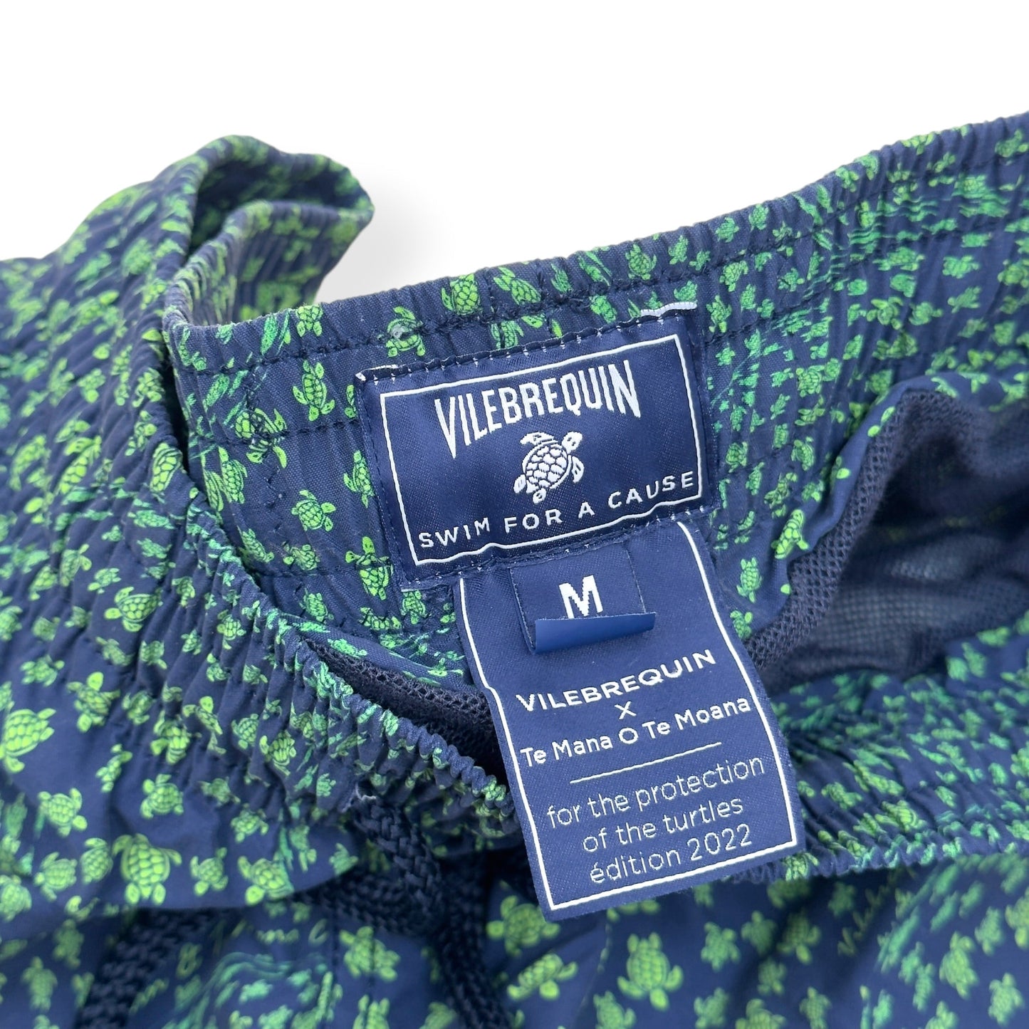VILEBREQUIN X TE MANA O TE MOANA MOOREA SWIM SHORTS NAVY / GREEN M | Medium, Green