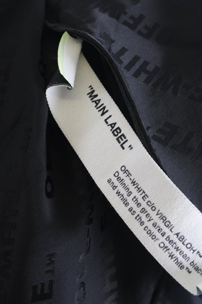 Off White L/S Monogram Wrap Dress Black 10 | O/S, Black