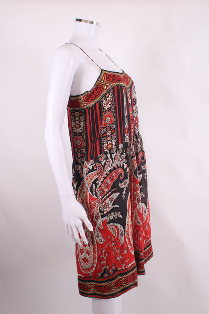 Isabel Marant Etoile S/S Print Tunic Dress Red/ Black S | O/S, Black