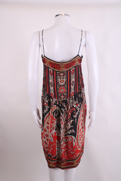 Isabel Marant Etoile S/S Print Tunic Dress Red/ Black S | O/S, Black