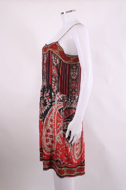Isabel Marant Etoile S/S Print Tunic Dress Red/ Black S | O/S, Black