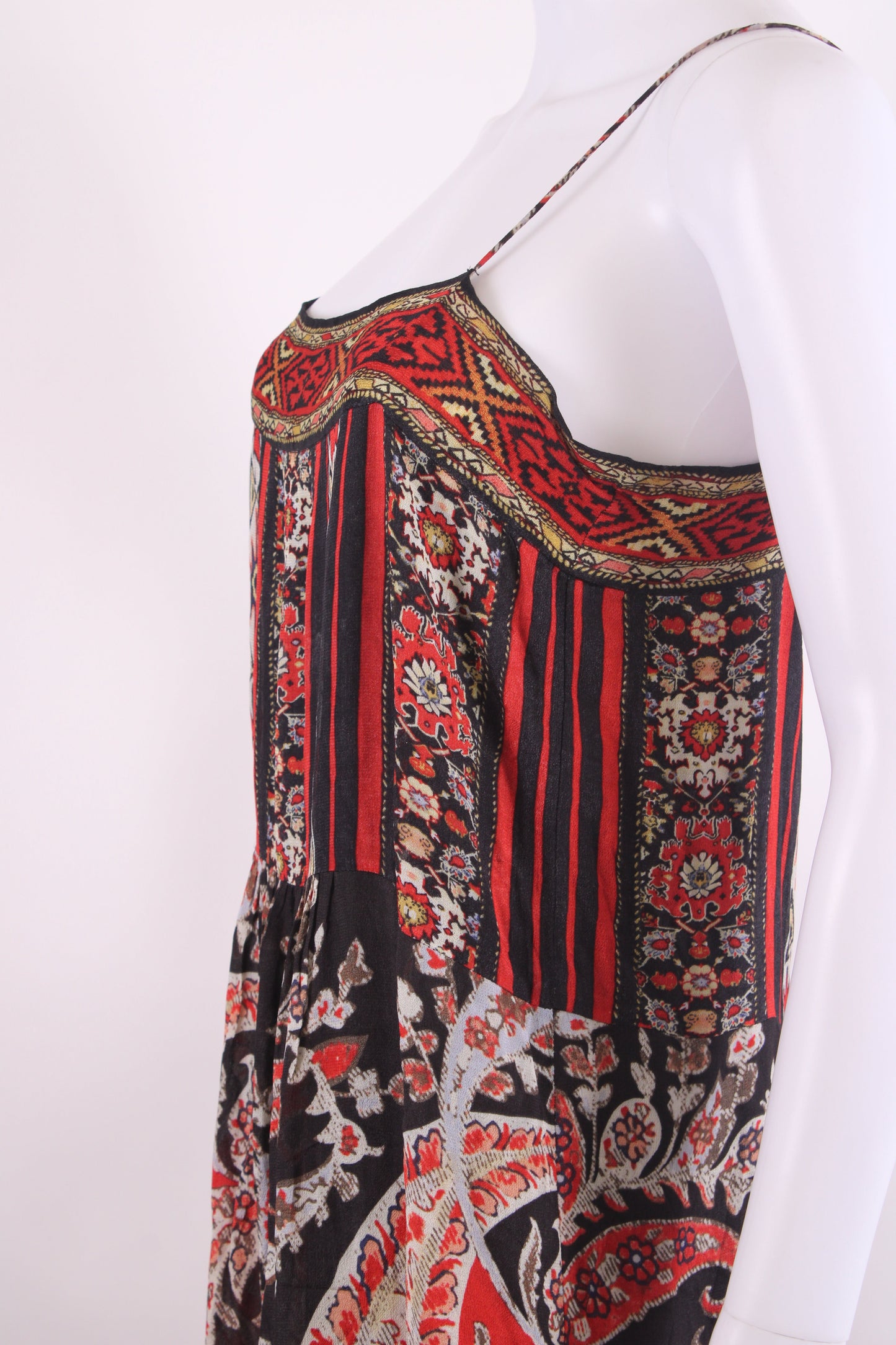 Isabel Marant Etoile S/S Print Tunic Dress Red/ Black S | O/S, Black