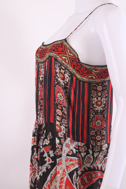 Isabel Marant Etoile S/S Print Tunic Dress Red/ Black S | O/S, Black