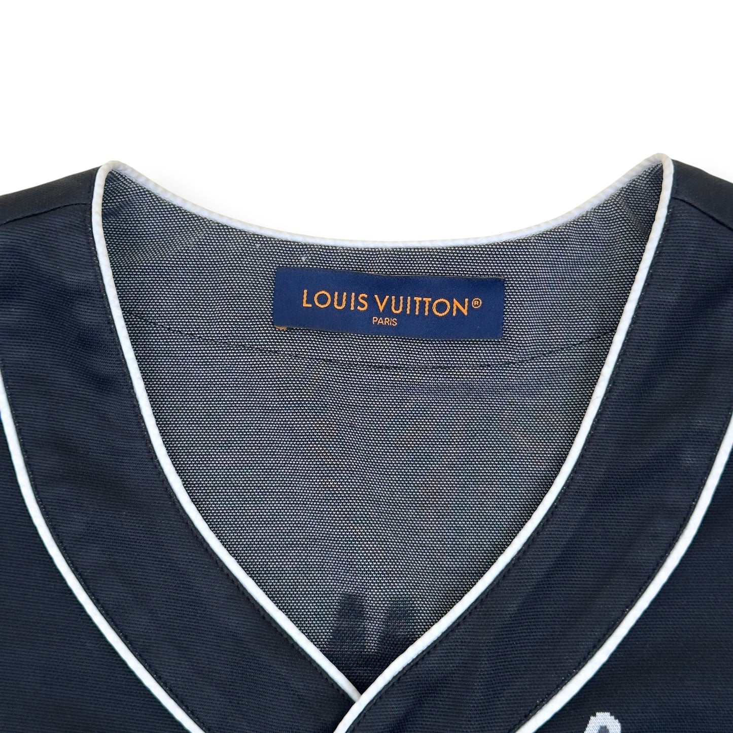 LOUIS VUITTON BASEBALL JERSEY BLACK / WHITE XXL | XXL, Black