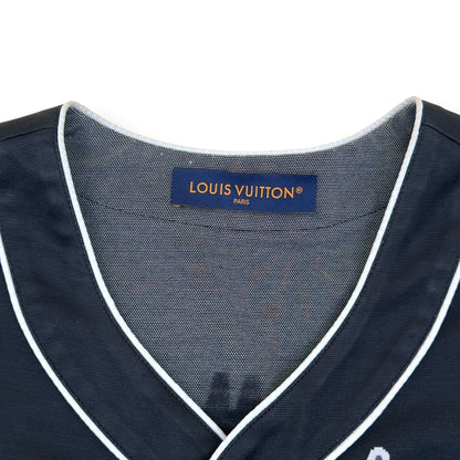 LOUIS VUITTON BASEBALL JERSEY BLACK / WHITE XXL | XXL, Black