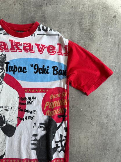 1990s Tupac Makavelli Collage Graphic Tee