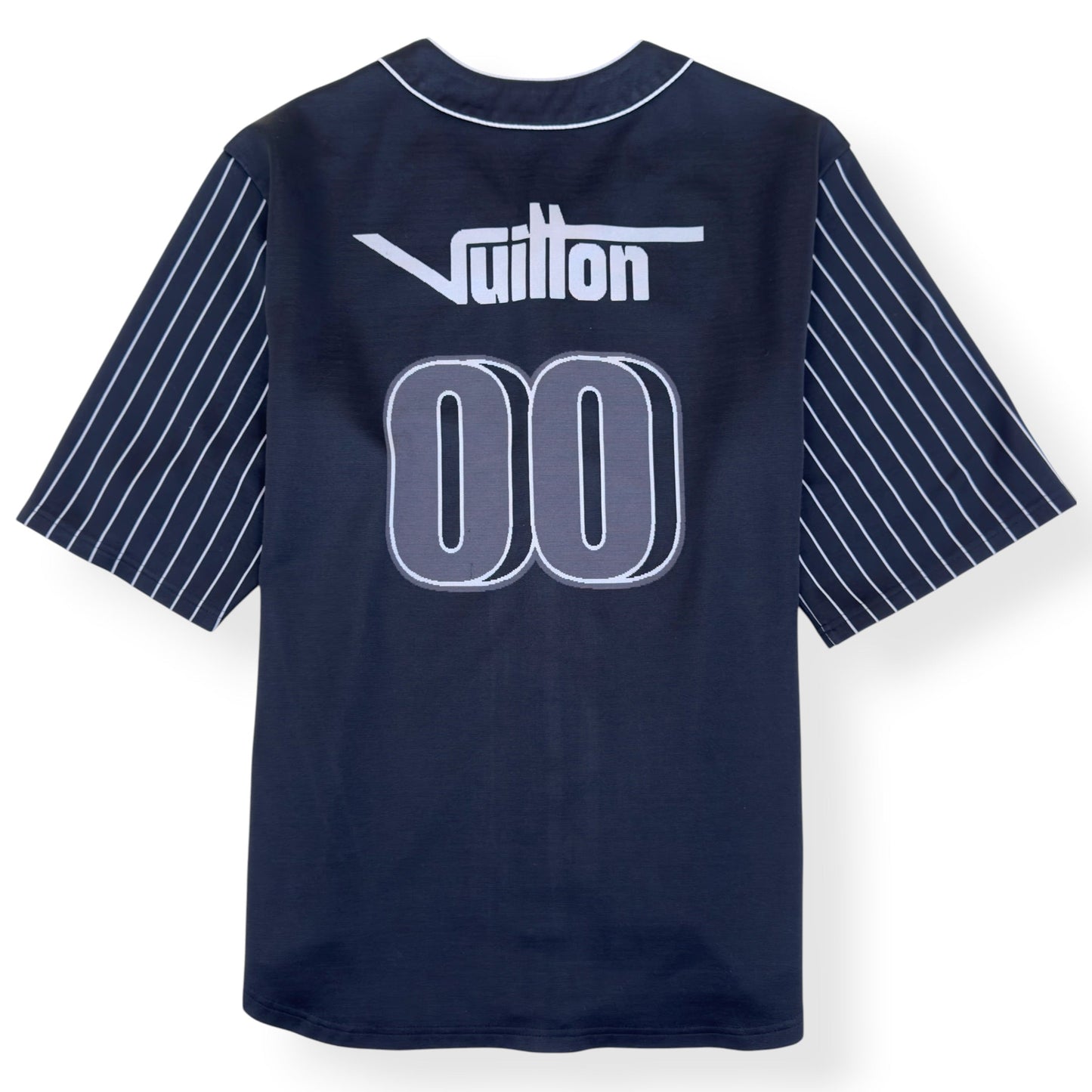 LOUIS VUITTON BASEBALL JERSEY BLACK / WHITE XXL | XXL, Black